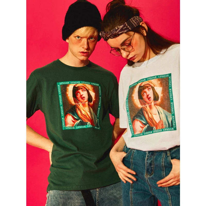 UNCLEDONJM Virgin mary футболка мужские летние футболки Топ swag забавные Оптовые хип хоп