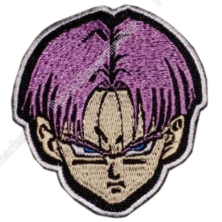 3.5" Trunks Face Patch Dragon Ball Z DBZ GT Goku Piccolo Master Roshi