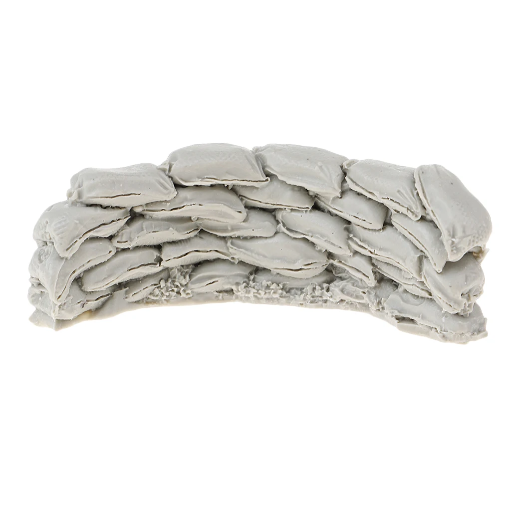 1:35 Scale Resin WWII Soldier Model Sandbags Wall DIY Scenery Accessories