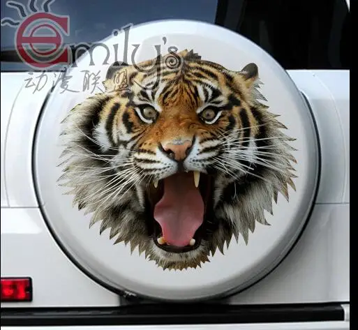 After Tiger stickers for RAV4 FOR ECOSPORT spare tire spare tire car stickers affixed trunk 50-55 cm