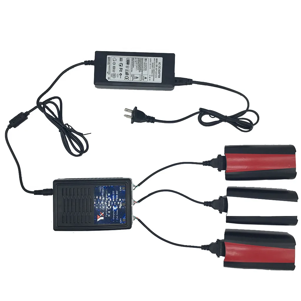 

MUQGEW 3 In 1 Battery Balance Charger For RC Parrot Bebop 2 Drone Quadcopter