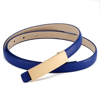 

Fashion Belt ladies simple design trend dress waist chain PU leather casual thin belt students strap belts