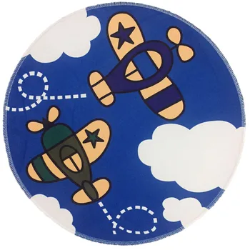

Cartoon Kid Play Crawling Carpets Anti-slip Floor Mats Bedside Rug Doormat Area Rug Round Carpet Chair Mat for Living Room