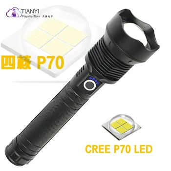 

LED hight 50000 lumens Lamp xhp70 most powerful flashlight usb Zoom led torch xhp70 18650 or 26650 battery Best Camping, Outdoor