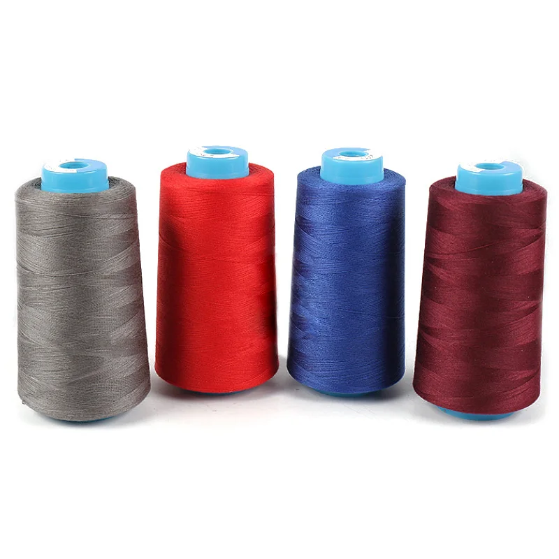 

3500M Yards Overlocking Sewing Machine Line Industrial Polyester Thread Metre Cones Black White Sew Thread