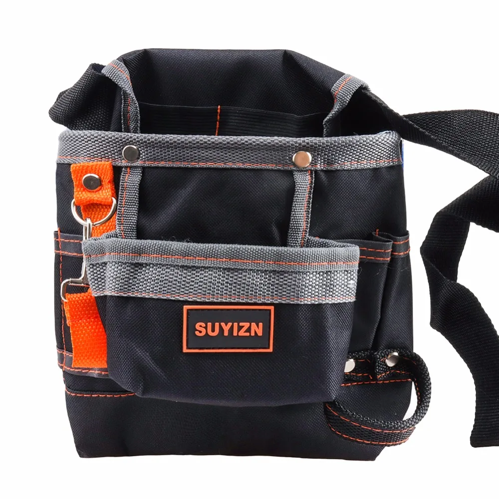 

Portable Oxford Tool Bags Electrician Bag For Tool Storage 8 Pockets Construction Tools Waist Belt Tool Bag SUYIZN High Quality