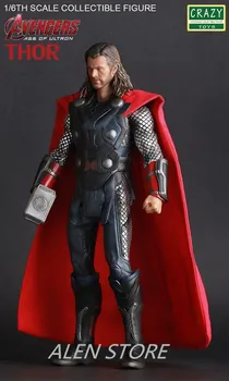 

ALEN Crazy Toys Acengers Age of Ultron Thor PVC Action Figure Collectible Model Toy 30cm
