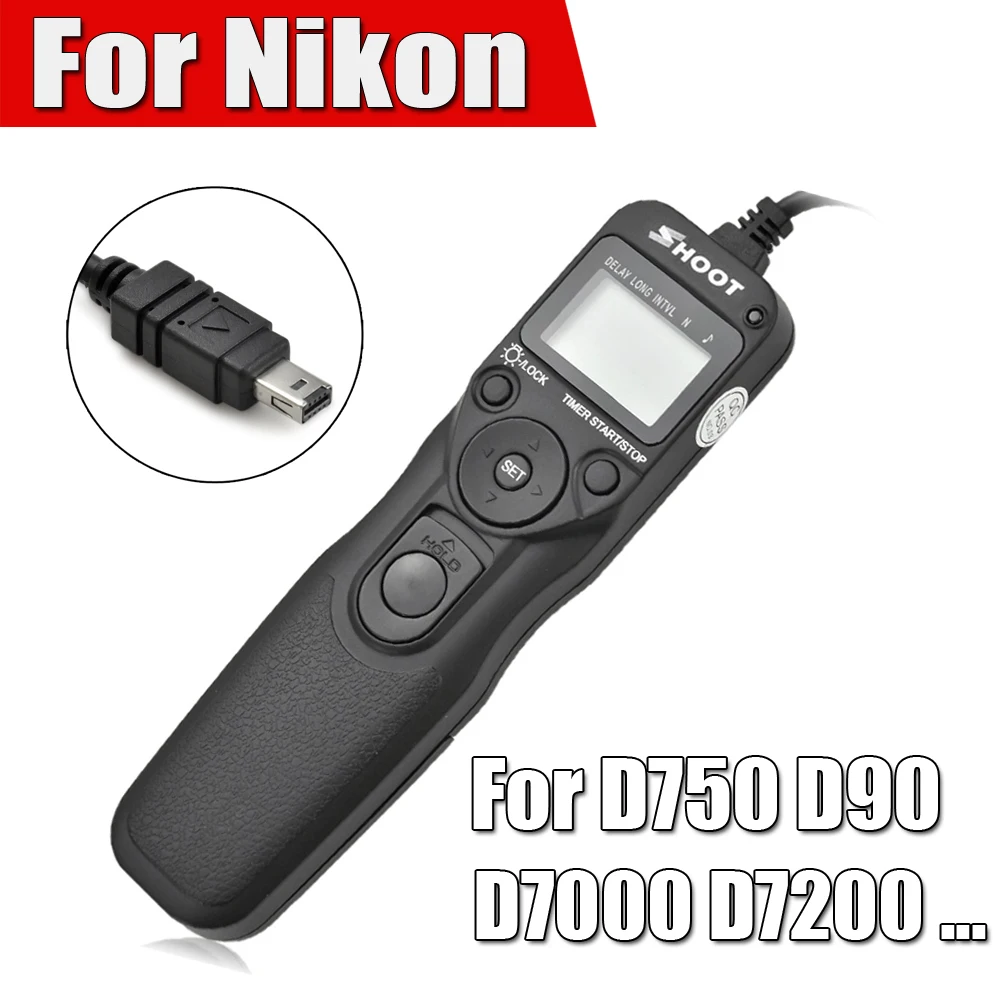 Shoot Timer Remote Control Shutter Release Cable Intervalometer for