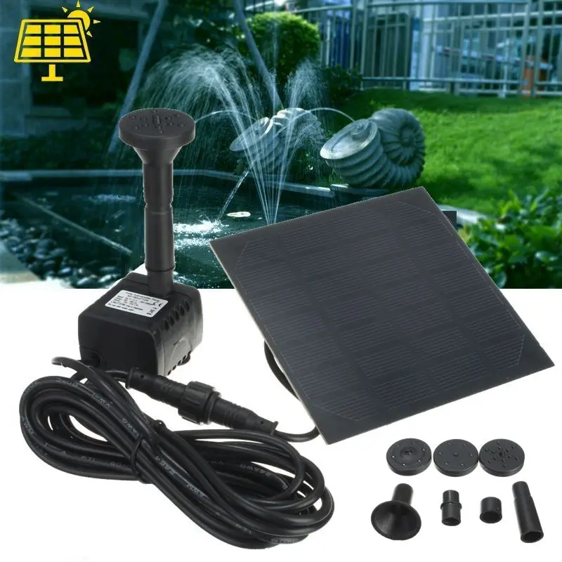 

1.2W Solar Panel Power Water Pump Kit For Submersible Fountain Pond