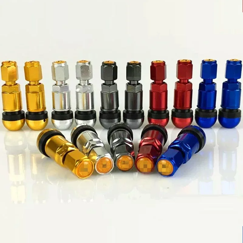 

4pcs/set Universal Car Motorcycle Tubeless Wheel Tyre Valve Stems Caps Tire Air Valve Stem Aluminum Metal Tire valve
