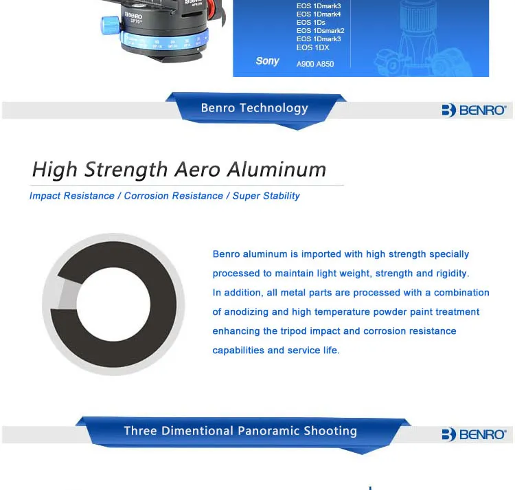 Benro MPC30 трехмерная алюминиевая панорамная головка для съемки