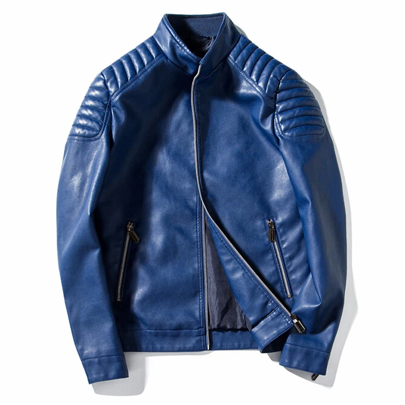 Мужская кожаная куртка Jaqueta De Couro Masculino, мотоциклетная куртка, Мужская Повседневная Уличная одежда, весенне-осеннее пальто, модная куртка-бомбер