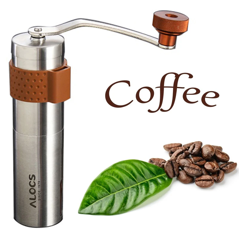 

Outdoor Coffee Grinder Hand Steel Ceramics Core Coffee Grinding Hand Mill for Fishing Hiking Cooking Camping Picnic BBQ