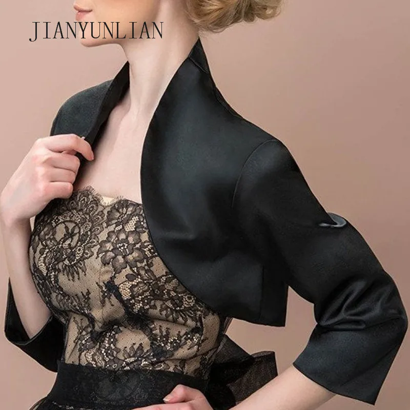 Женская атласная куртка болеро с рукавом на заказ|bridal jacket|bolero jacketjacket wedding |
