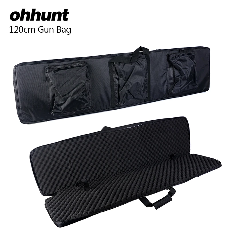 

ohhunt 120cm 47 inch Shot~Gun Carrying Tactical Hunting Rifle Bags Polyester Construction Air Gun Protection Case Holsters Black