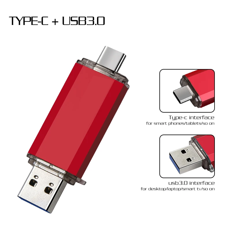 USB флеш-накопитель type C 3. 0 высокого качества 128 ГБ Micro Usb Stick 16 32 64 флешка для