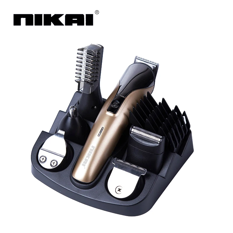 

6 In1 Electric Titanium Hair cutting machine Rechargeable hair clipper Hair trimmer beard trimmer hair cut machine for trimming