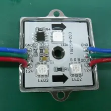 СВЕТОДИОДНЫЙ цифровой модуль, WS2811IC 5050 3 светодиодный S; вход DC12V, водонепроницаемый, 20 шт