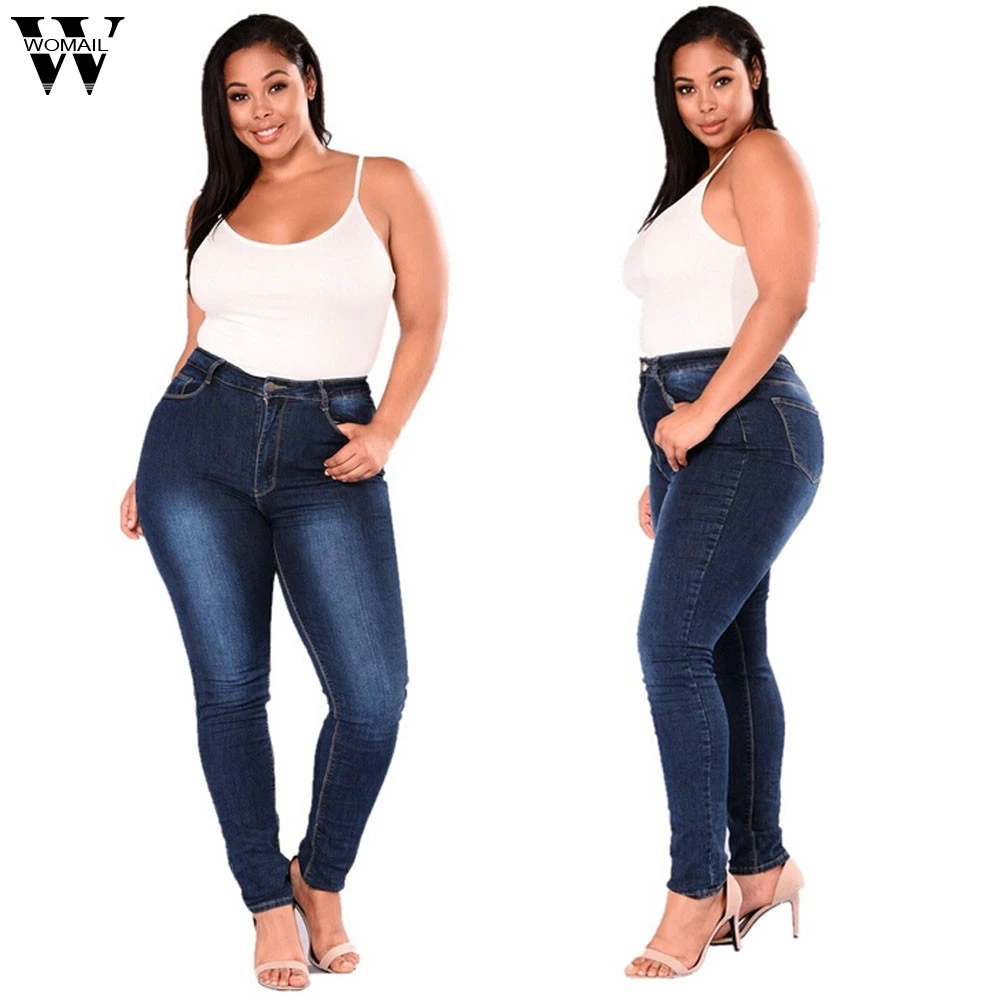 Womail 7XL vaqueeros mujer женские узкие джинсы Высокая талия плюс размер Высокая талия узкие брюки женский комбинезон Кот пантолон
