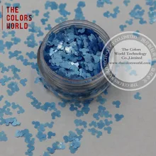 Tcp09 растворителям перламутровый голубой Цвета Микки Мышь форма блеск 4.0 мм Размеры блеск для ногтей Книги по искусству макияжа или DIY