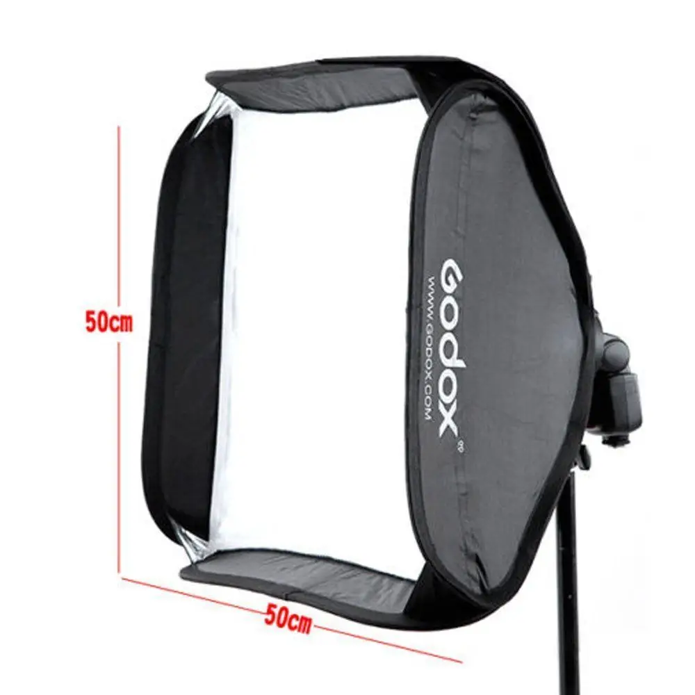 

Godox Softbox 50x50 cm Diffuser Reflector for Speedlite Flash Light Professional Photo Studio Camera Flash Fit Bowens Elinchrom
