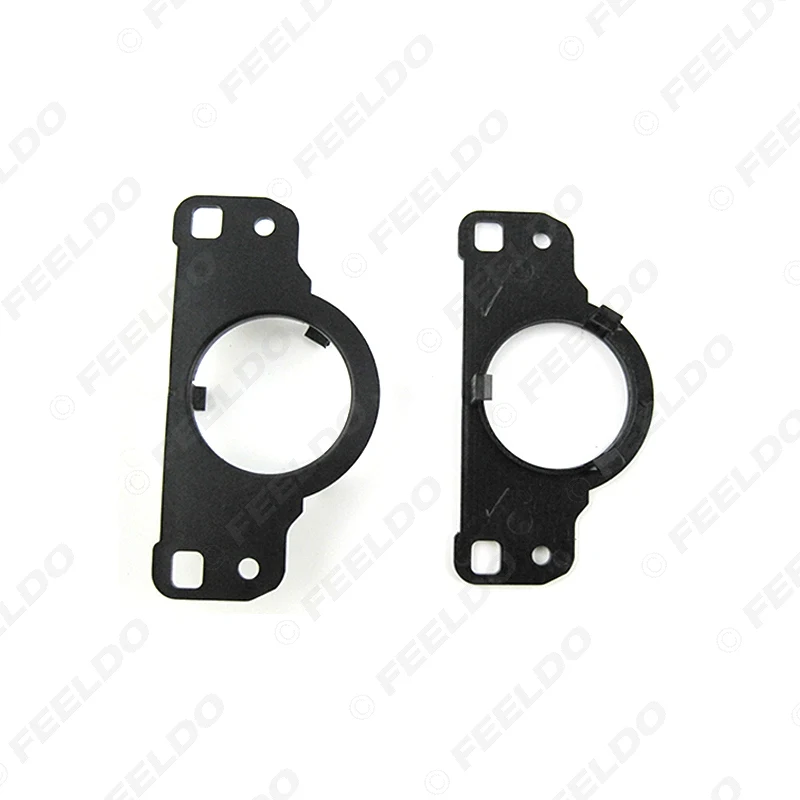 FEELDO 2pcs Black Car Auto Speaker Spacers Mat for Audi A6 Q5 Tweeter Pads Reinforced Washer Mounting Kits#HQ6020