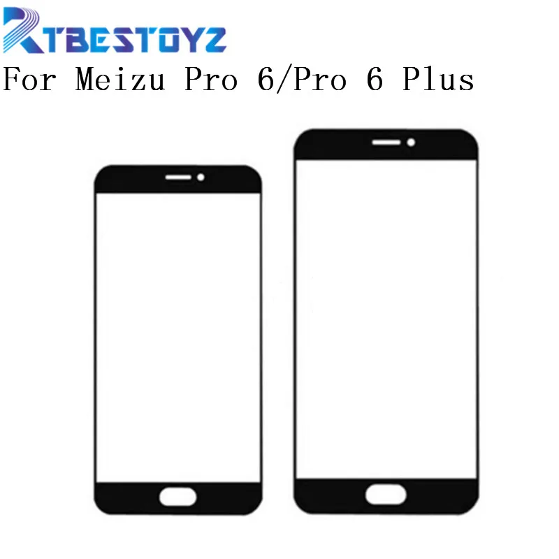 Передняя внешняя стеклянная линза RTBESTOYZ запасная часть для Meizu Pro6 Pro 6 Plus сенсорный