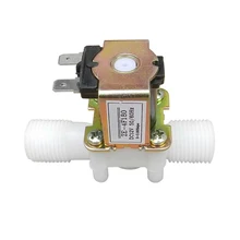 Горячая 12V 1/" N/C Соленоидный клапан магнитный вода воздух нормально закрытый PP