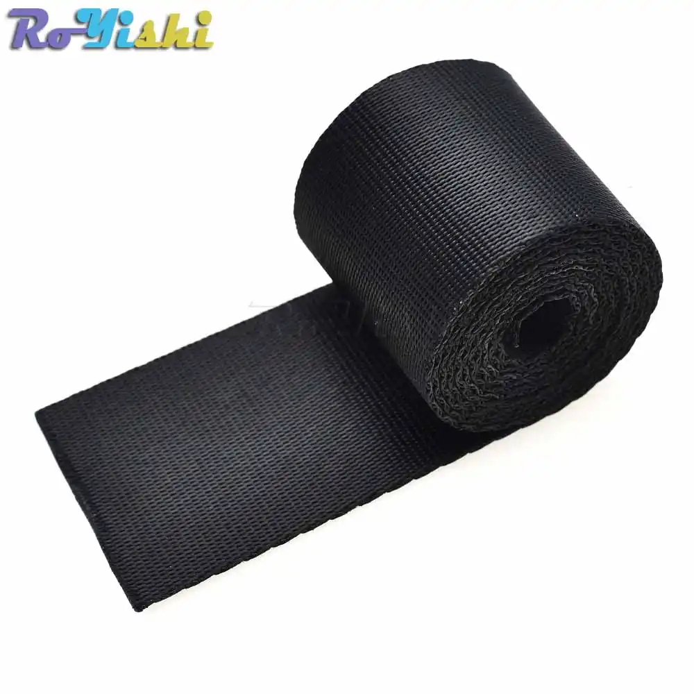 1 yard Polyester Fibre Webbing Ribbon Band Strap Tape Backpack Accessory Black