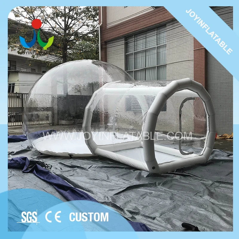 46M Customized Inflatable Dome Tent Clear Bubble Camping  blowers and one air pump 1