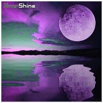 

EverShine Full Square Diamond Painting Scenery Pictures Of Rhinestones Diamond Mosaic Landscape Diamond Painting Wall Decor