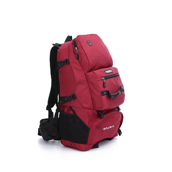 Мужские и женские рюкзаки для путешествий из ткани Оксфорд, 15 дюймов, спортивная сумка для ноутбука большой вместимости, сумка для альпинизма - Цвет: Красный