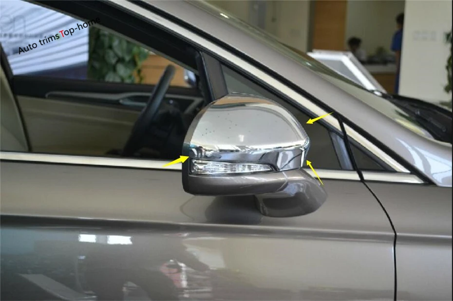 

Exterior For Ford Mondeo / Fusion 2013 2014 2015 2016 ABS Door Rearview Mirror Protection Cap Cover Trim 2 Piece