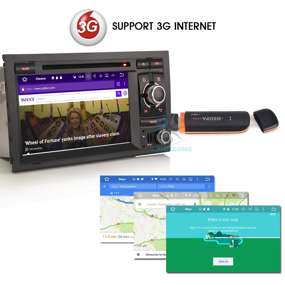 7 &quotAndroid 1 DVD стереосистема DAB + автомобиля gps навигации для AUDI A4 S4 RS4 B9 B7 SEAT EXEO