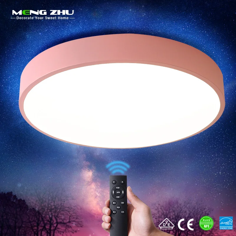 

MENGZHU Modern LED Ceiling Lights 24W-72W Remote Control Foyer Lighting Color Changeable LED Ceiling Lamp