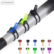 10Pcs / Bag Plastic Fishing Hook Keeper for Fishing Rod Pole Fishing Lures Safety Holder Fishing Tackle Rod Clip O-shaped Ring