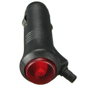 

Newest Auto 12-24V Red LED Car Van Cigarette Lighter Socket Splitter Plug Connector Power Adapter w/ Fuse Car Charger