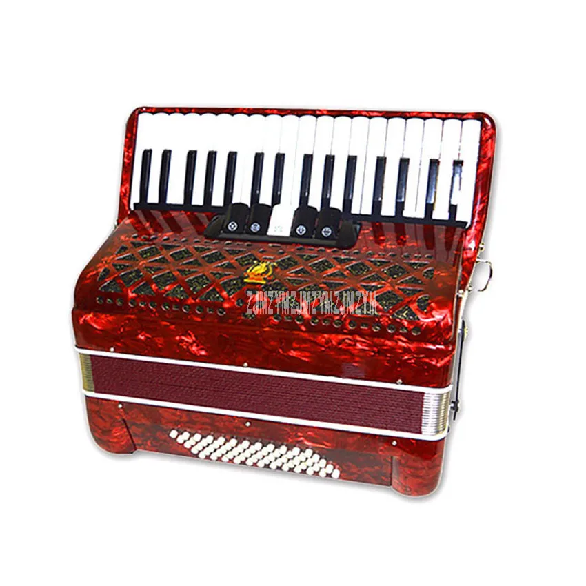 Профессиональный акустический аккордеон деревянная структура 34-Key 60 басовая Кнопка аккордеон Начинающий музыкальный инструмент оборудование YW-823