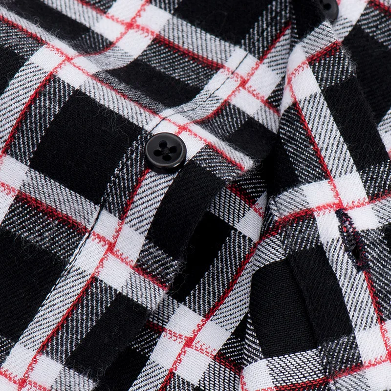 AOLIWEN клетчатая Повседневная рубашка с длинным рукавом бренд для мужчин хлопок сезон: весна-лето Модные sizeM-5XL высо