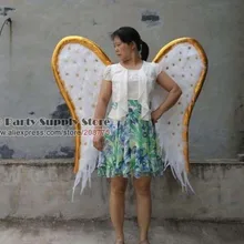 Новое поступление на заказ креативные Крылья Ангела из перьев большой реквизит для фотосъемки модные вечерние свадебные EMS