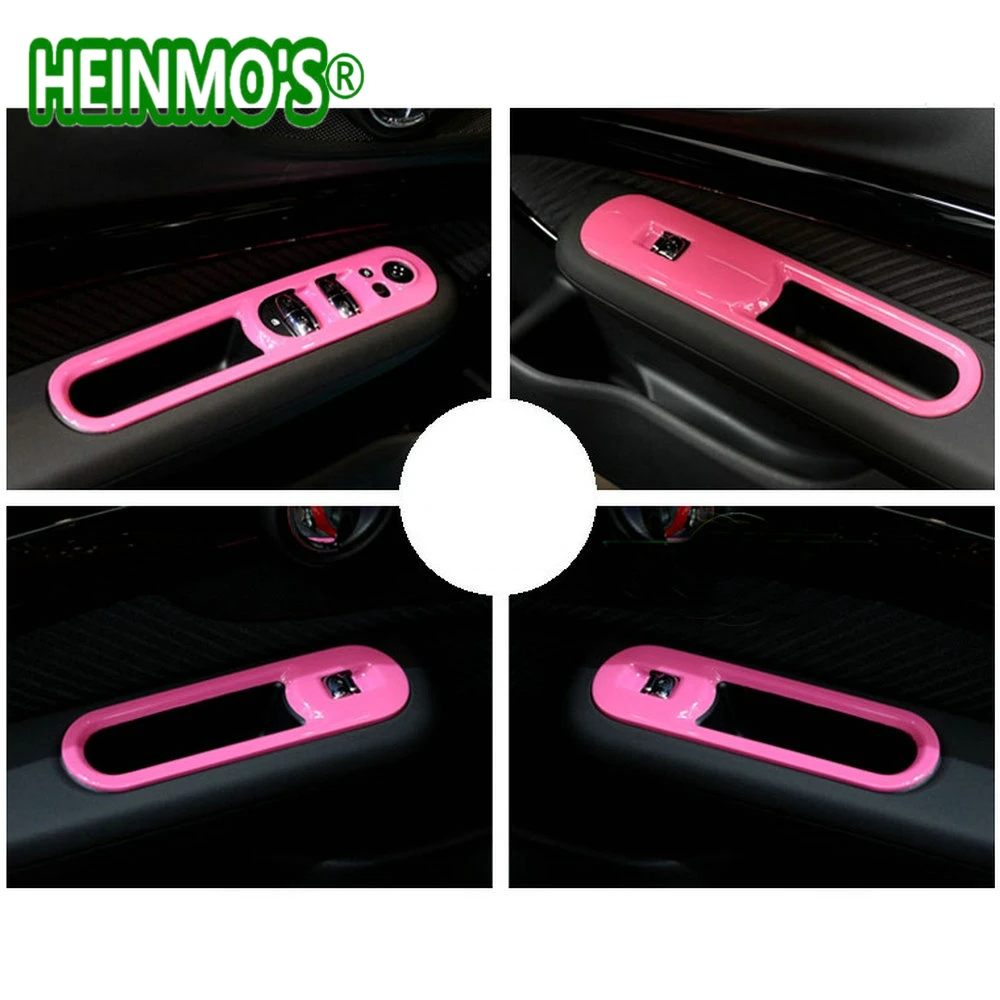 (F54) 4PCS For Mini Cooper Accessories Window Lifter Switch Button Sticker Cover For Mini Cooper F54 Accessorios For Mini F54 Clubman (6)