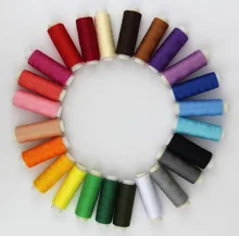 

New 24 Spools /set Mixed Colors Polyester All Purpose Sewing Threads Cones Set Hot,hilos de coser