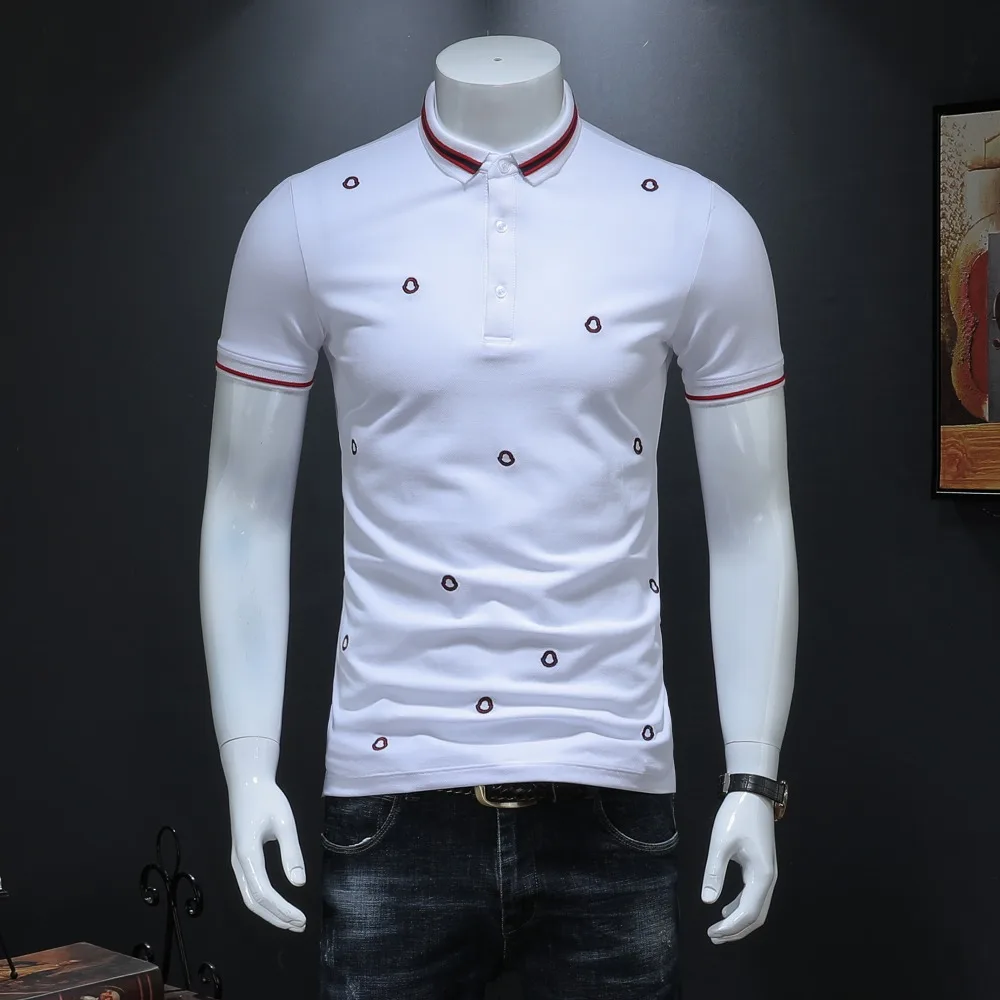 

Preppy Style Polos Shirt For Men 2019 Summer New Arrivals Classic Embroidery Pattern Solid Short Sleeve US Polo Shirt 19928