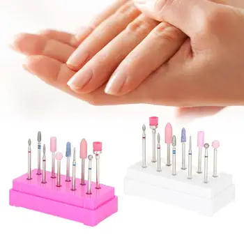 

Manicure Machine 10pcs / Set Nail Drill Bits File Grinding Head Set Electric Manicure Pedicure Nail Art Tools Manicure Machine A