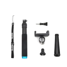 Телесин 6 в 1 Выдвижная крепление штатива ручной монопод полюс для Xiaomi Yi 4 К GoPro мобильный телефон палка для селфи Интимные аксессуары