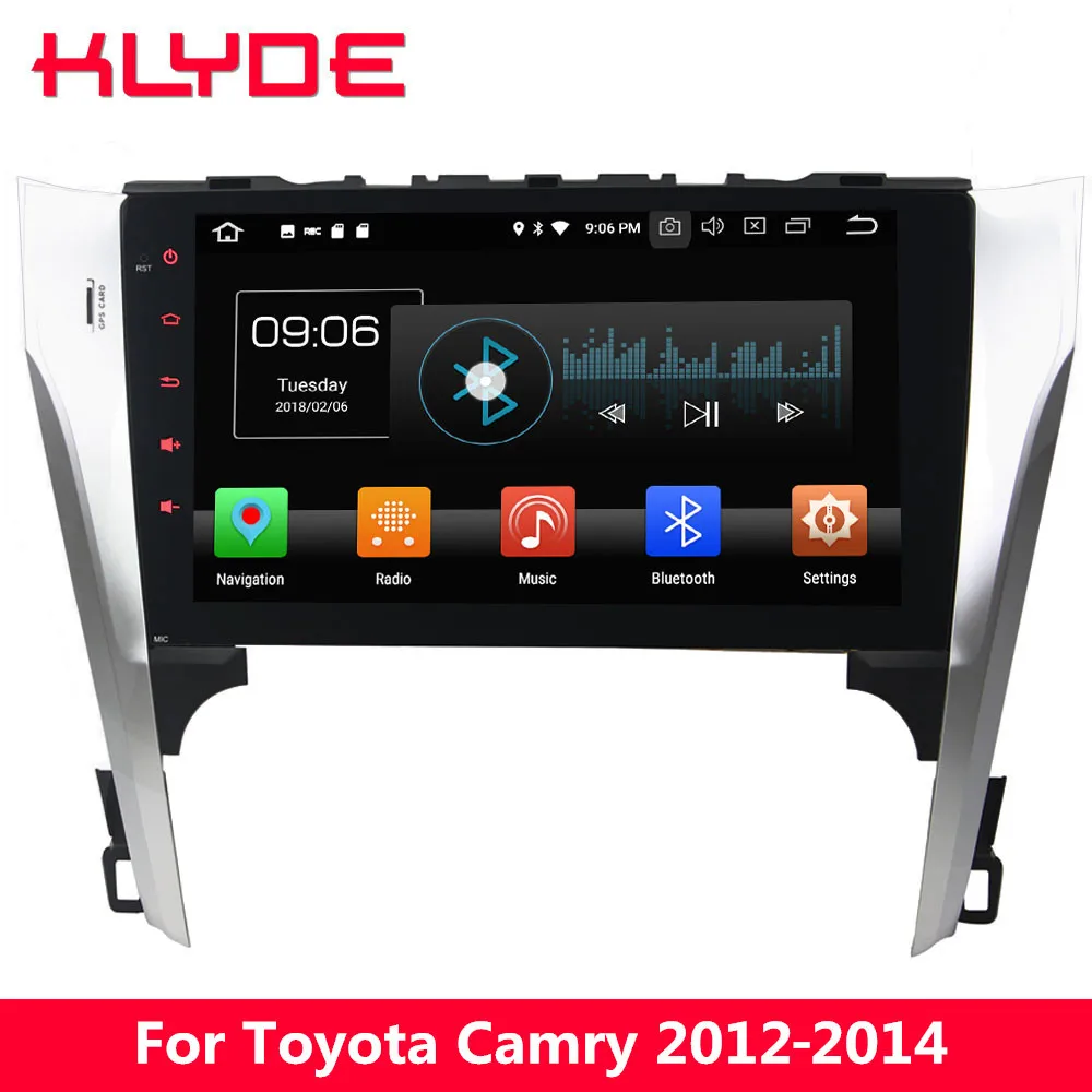 

KLYDE 10.1" IPS 4G Android 8.0 Octa Core 4GB RAM 32GB ROM Car DVD Multimedia Player Stereo Radio For Toyota Camry 55 2012-2014