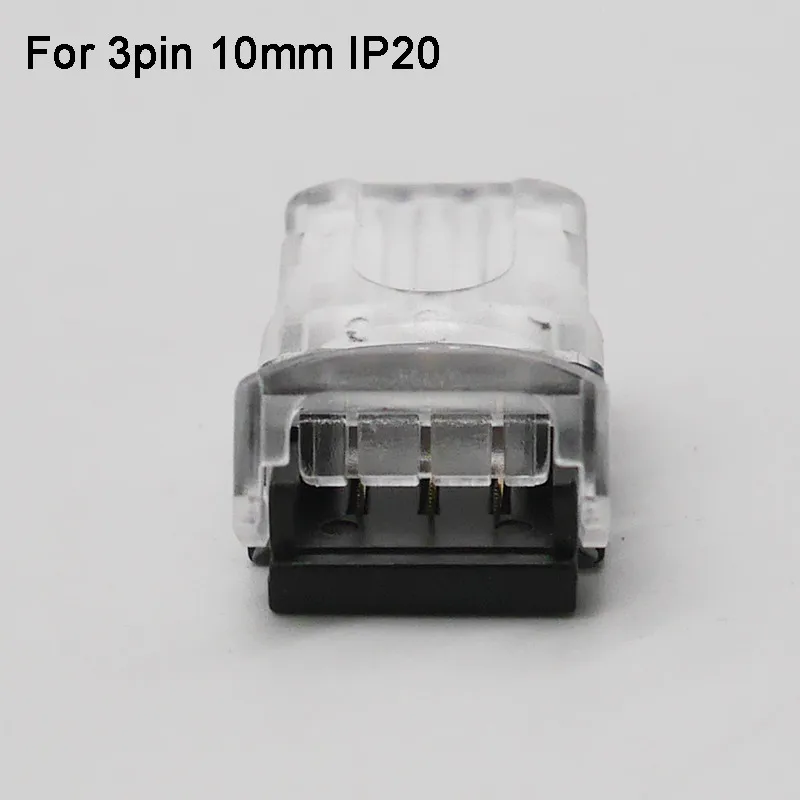 5 шт./лот 2pin 3pin 4pin 5pin 6pin Светодиодные ленты Разъем для 3528 5050 Светодиодные ленты для провода/ленты соединения Применение терминалы - Цвет: 3pin 10mm for IP20