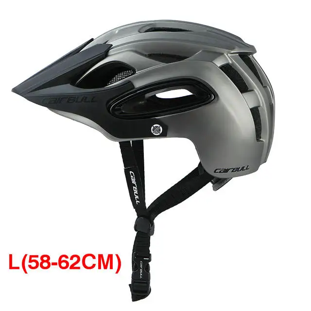 CAIRBULL, полностью терраи, велосипедный шлем Casco Ciclismo PC+ EPS, велосипедный горный шлем для мужчин и женщин, для спорта на открытом воздухе, защитный велосипедный шлем BMX - Цвет: titanium L