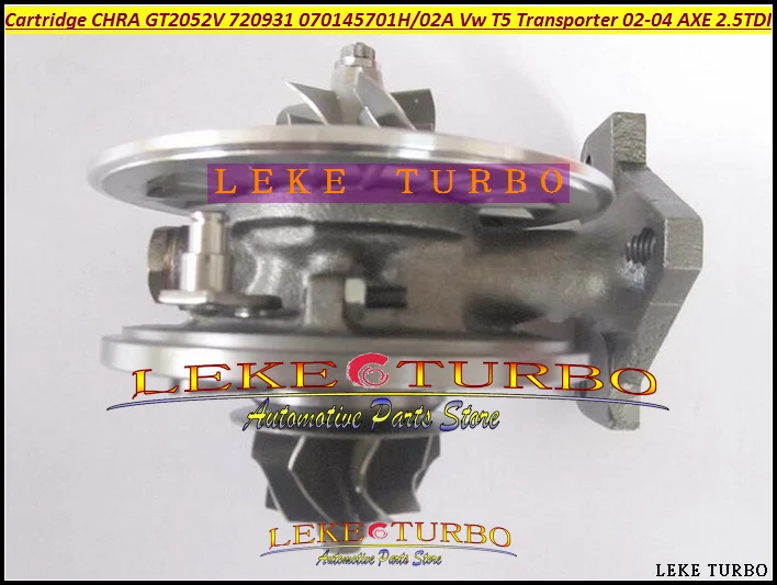 

Turbo Cartridge CHRA GT2052V 720931 720931-5004S 070145701H Turbocharger For Volkswagen VW T5 Transporter 2002-04 AXE 2.5L TDI