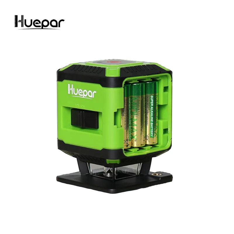 Huepar 3D Laser Level 5 Lines 360 Degrees Self Leveling Mini Portable Instrument green Laser for FL360G